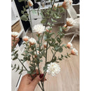 Flores Silvestres Realistas Frondosa Con Mezcla De Eucalipto