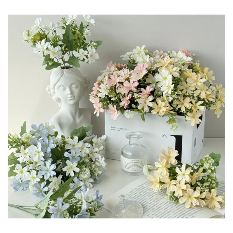 Flor Artificial Margaritas Flor Silvestre Decorativas