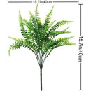 Ramo Helecho Artificial Plástico Verde Eco & Deco Decoración