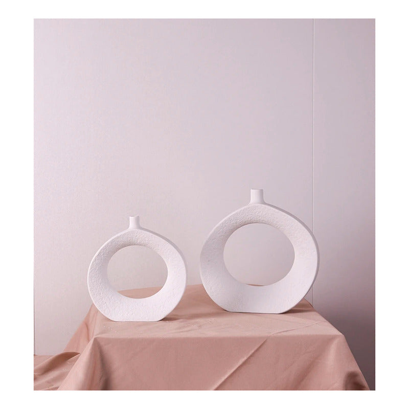 Floreros Jarron Cerámica Decorativos Para Mesa Oficina