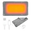 Almohadilla Calienta Cuerpo Cama Manos Manta Electrica Usb Gris