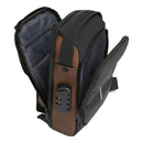 Bolsa De Moto Anti-robo Impermeable Bandolera Deportivo Color Negro/dorado Liso