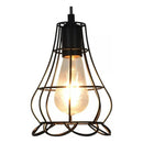 X3 Lámpara Colgante Vintage Metal Forjado Iluminación Negro