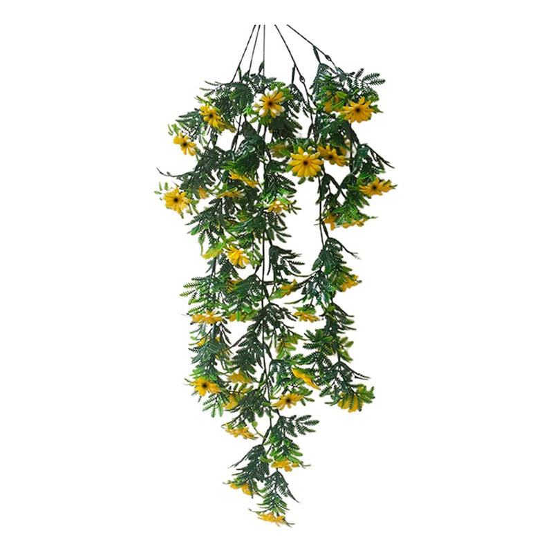 Colgantes Verdes Enredaderas Artificiales 5 Ramas Girasoles