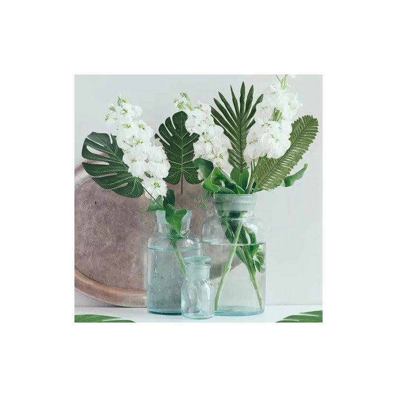 Hojas De Palmera Artificial Monstera Grande