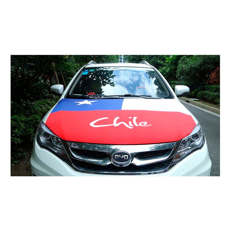 Bandera Chilena Cubre Capot Auto Fechas Patrias Fiestas