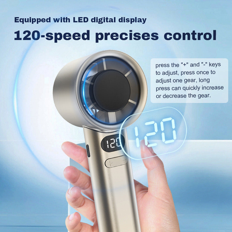 Ventilador De Mano Usb Pequeño Turbo Alta Velocidad Estudian