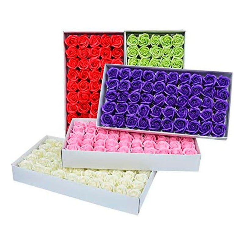 Pack 50 Und Rosas Artificiales A Base D Jabón Para Decorar
