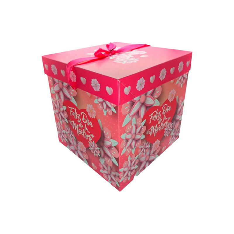 Pack X12 Caja De Regalo Día De Las Madres 30x30cm