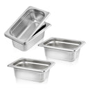 X2 Bandeja Deposito Gastronomico Acero Inox 26.5x16.5 1/4