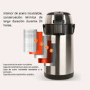 Termo De Mesa 3l Con Sistema De Dispensador A Presión