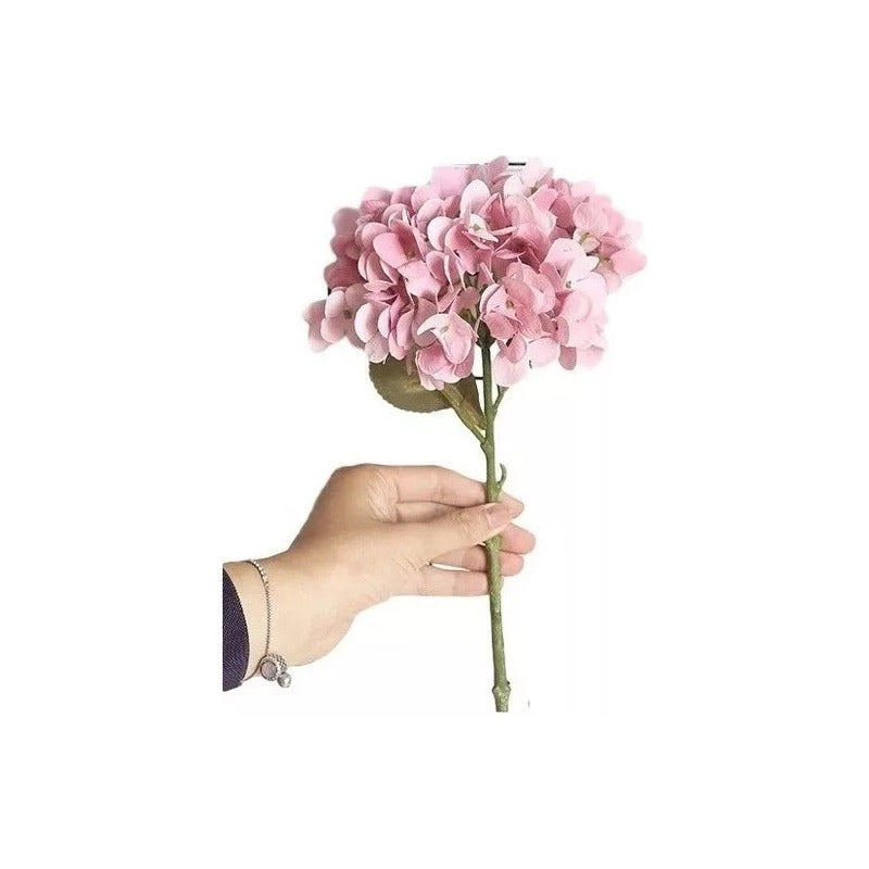 Flores Artificiales Hydrangea Hortensia Decoracion