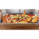 X6 Bandeja Fuente Rectangular Acero Inoxidable 32x22x4.8cm Plateado