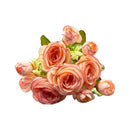Ramo Rosas Peonias Flores Artificiales Decoración