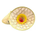 Sombrero Tradicional Chino Bambú Eco & Deco Dragon Guerrero Beige Unica Geométrico