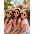 Pack 12 Anteojos Surtidos Niña Lentes Gafas De Sol Infantil Vintage Rosa Y Blanco Negro