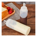 Pack 3 Dispensadores Frascos Para Salsa Ketchup Mostaza Mayo Rojo