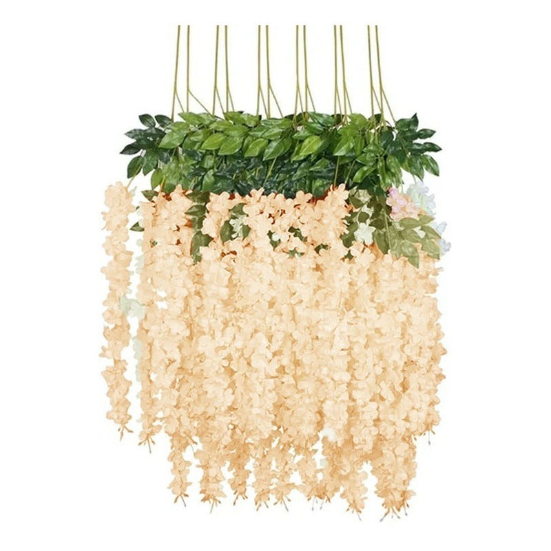 Pack De 12 Colgantes De Flores Artificiales Guirnaldas