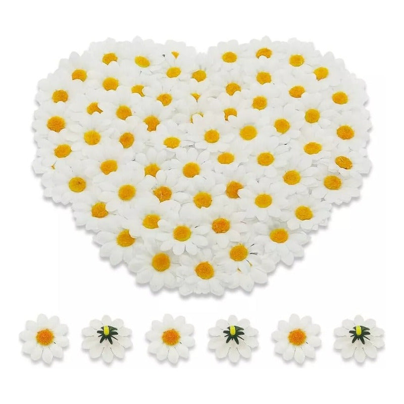 100 Piezas Cabezas De Flores Artificiales Para Manualidades