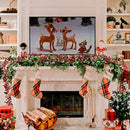 Guirnalda Navideña De Bayas Rojas Guindas Navidad Decoracion Rojo Bayas