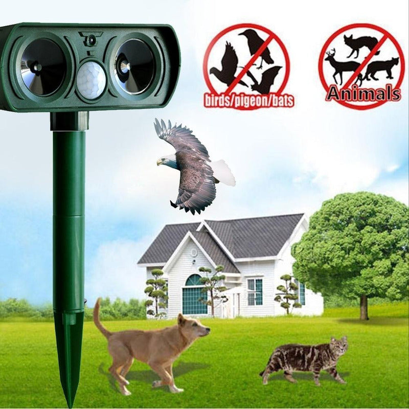 Repelente Ultrasónico De Animales Solar Repelente De Jardín