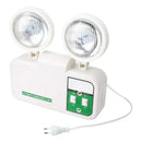 Lampara De Emergencia Theck Doble Foco Recargable Automatica Blanco