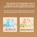 Secadora Portátil Theck 6 En 1 Con Percha Eléctrica Verde