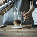 Pack 2 Tazas Doble Pared Ecodeco Vidrio Borosilicato 450ml Café Transparente