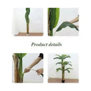 Artificial Banano Árbol Planta Arbusto 21 .0 C M Aspcto Real Verde