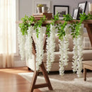 Pack De 12 Colgantes De Flores Artificiales Guirnaldas Blanco