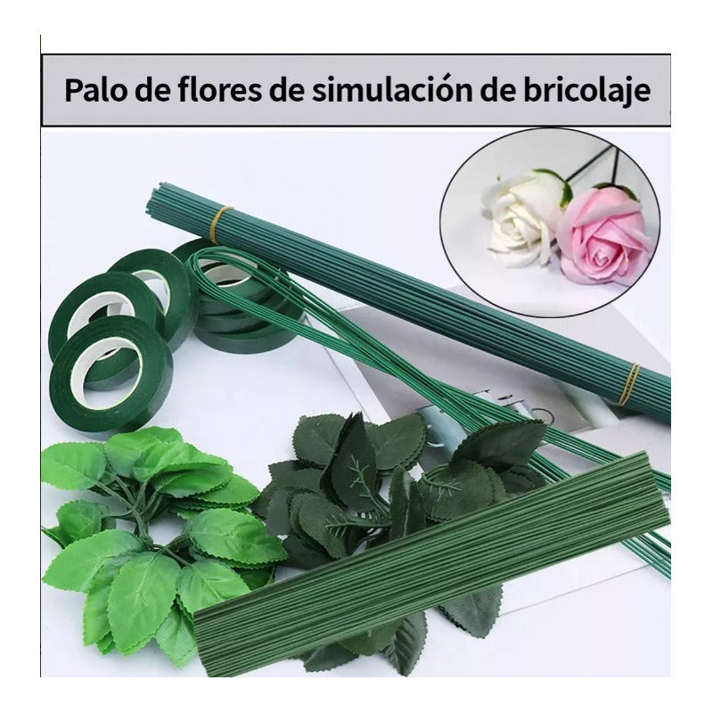 Pack 70 Tallos Sin Hojas Para Flores Artificiales Bricolage