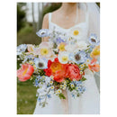 Amapolas Flores Artificiales Textura Realista Anemonas