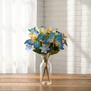 Ramos De Mariposas Y Hortensias Artificiales Unico En Estilo Azul Claro
