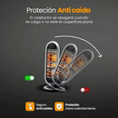 Estufa Halógena Oscilante 1200w 3 Niveles De Calor Gris