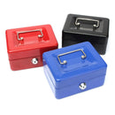 Caja De Efectivo Metálica De Seguridad Portátil Con Llaves Color Negro