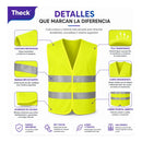 Chaleco Reflectante Seguridad Alta Visibilidad Amarillo Unic Amarillo Unica
