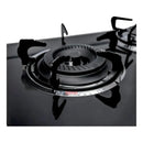 Cocina Encimera A Gas Placa Vidrio Templado 3 Platos Con Chi Negro