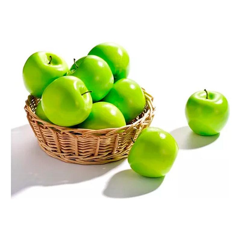 Manzana Artificial Frutas Sintética Decoración Bodegón
