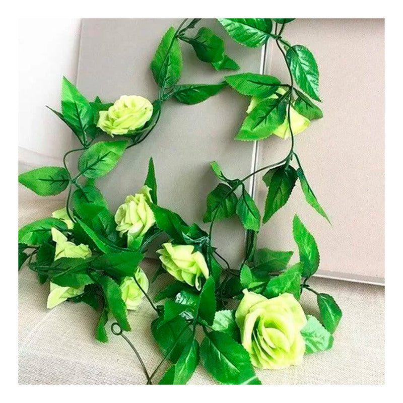 Enredaderas De Rosas Artificiales, De Rosas Amarilla