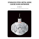 Ventilador Solar 2 En 1 Con Luz Led Plegable Camping Exterio Blanco