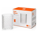 Vasos Vidrio Theck 200ml Pack 6 Texturizados Transparentes Transparente