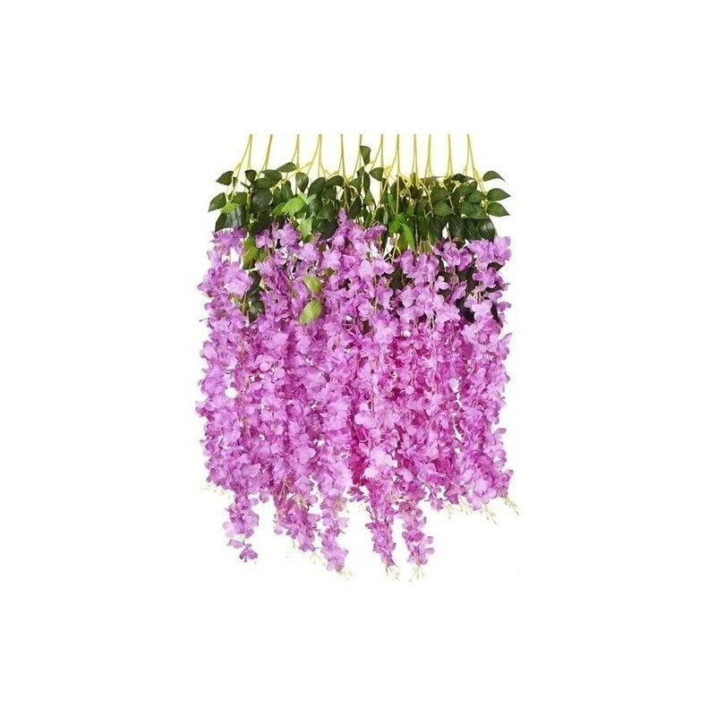Pack De 12 Colgantes De Flores Artificiales Guirnaldas