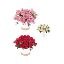 Peonías Artificiales Flor De Seda Ramo De Peonía Flores