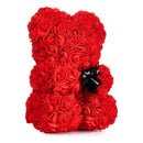 Oso De Flores Artificiales, Osito De Rosas, Dia Del Amor Color Rojo