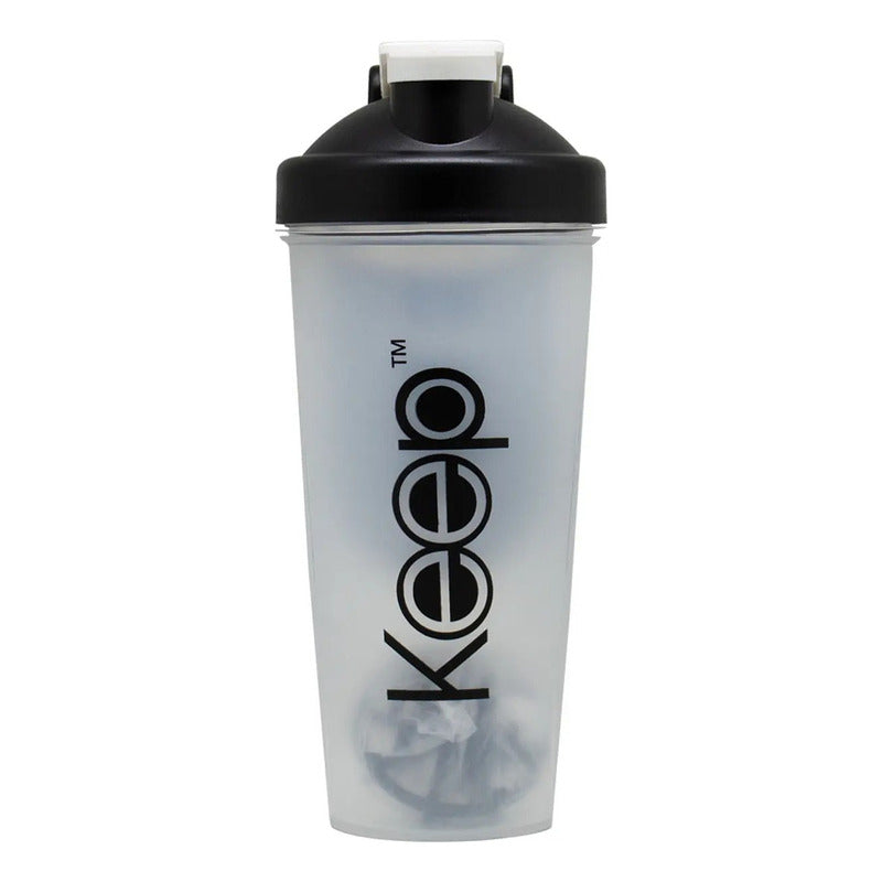 Botella Sport Shaker Value 700ml Keep Outdoor Gym Gimnasio Color Negro