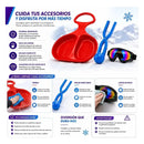 Kit Trineo Theck Nieve Lentes Molde Bola Snow Fun Azar/surtido
