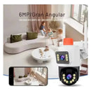 Cámara Seguridad Wifi Ptz Doble Cámara Audio Bidirecciona Negro