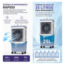 Enfriador De Aire Theck 25l 150w Con Control Remoto Blanco