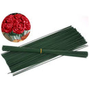 Pack 70 Tallos Sin Hojas Para Flores Artificiales Bricolage Verde