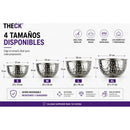 Bowl Acero Inoxidable Martillado Theck 26x15 Cocina Premium Plateado